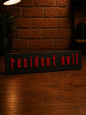 Resident Evil Red Logo 3D printed decoration new