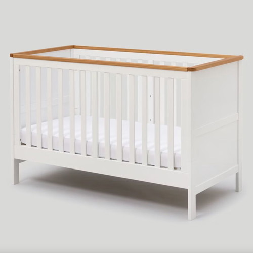 Mothercare Lulworth convertible bed used with 70x140cm mattress