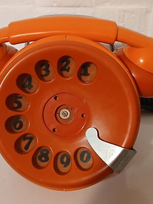 Vintage Bobo rotary dial telephone, 1970s