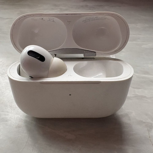 Apple AirPods Pro 1st Generation charging case A2190 with left earbud used