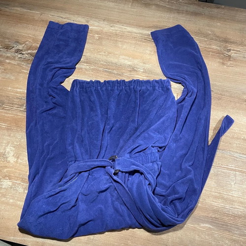 Lakia Gavalas jumpsuit used, terry fabric, blue with belt