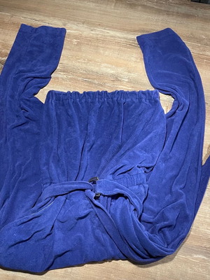 Lakia Gavalas jumpsuit used, terry fabric, blue with belt