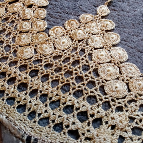 Soufli embroidery set silk new with handmade lace
