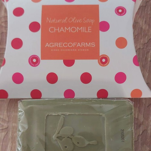 AgrecoFarms Olive Oil Soaps Set of 2 Chamomile and Traditional new
