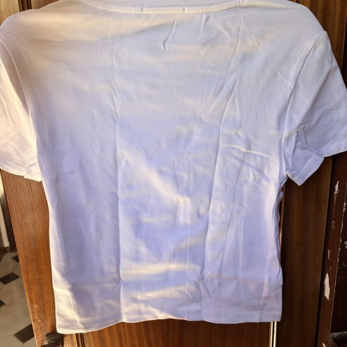 White short t-shirt like new, size M