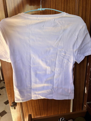 White short t-shirt like new, size M