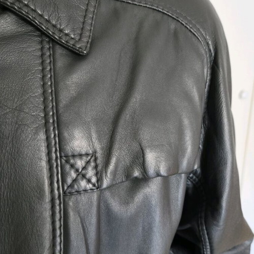 Leather jacket unisex medium like new, vintage, black