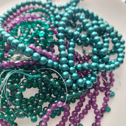 Plastic beads for jewelry making new, assorted pack