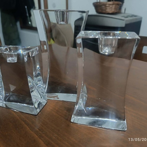 Atlantis Crystal Trend candlestick set handmade, new