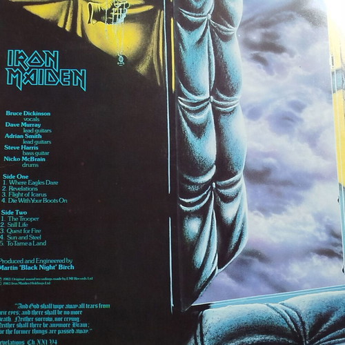Iron Maiden Piece of Mind vinyl like new, metal