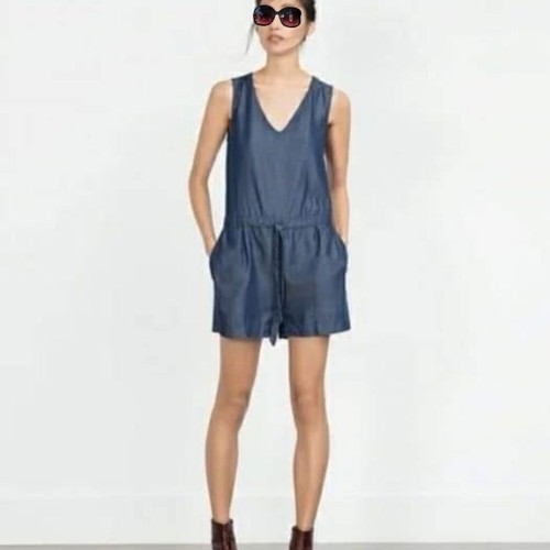 ZARA Overall shorts with pockets
