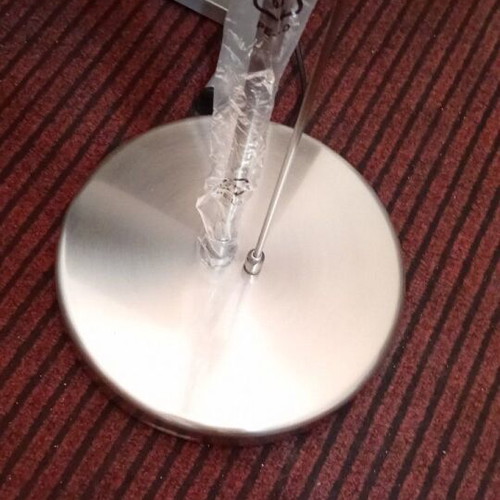 Floor Lamp metal and Murano glass modern with halogen bulbs