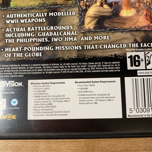 PC CD-ROM Battle for the Pacific like new