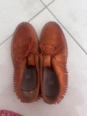 Clarks shoes like new, suede ceramic color, size 38