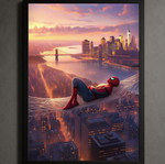 Spiderman framed print 30x40cm