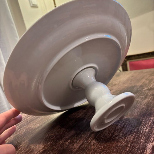 Porcelain platter with foot like new