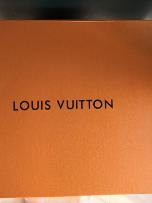 Louis Vuitton large box, orange with black logo