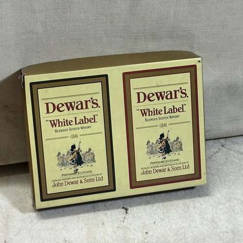 Dewar’s White Label vintage playing cards set of 2
