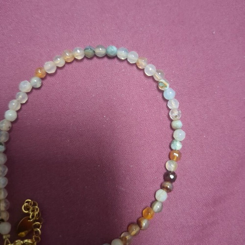 LifeLikes anklet bracelet with multicolored beads
