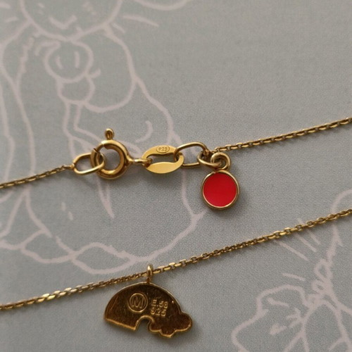 Anna Maria Mazaraki 925 children's necklace new, gold plated with enamel