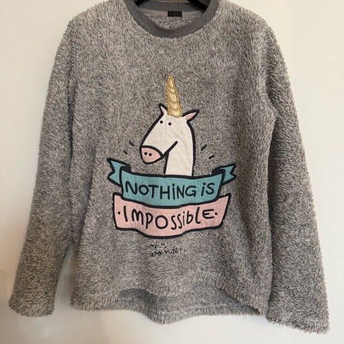 Oysho shirt like new, gray, size M