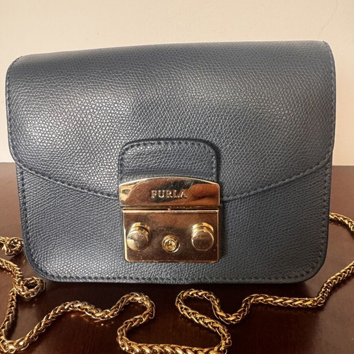 Furla Metropolis crossbody bag, graphite blue