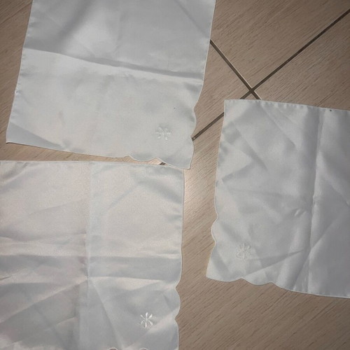 Decorative towels 3, like new, 100% cotton, white