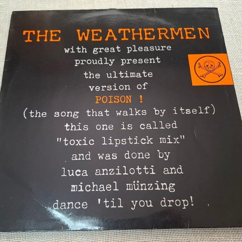 The Weathermen Poison 12' ηλεκτρονικό maxi single