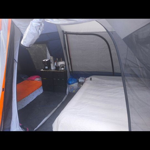 PANDA PORTAL camping tent for 8 people, double room 4+4
