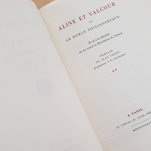 Oeuvres Complètes du Marquis de Sade volumes V-VI used