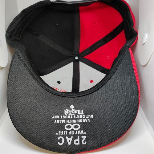 2Pac Thug Life Outlaw Snapback Hat new, red and black