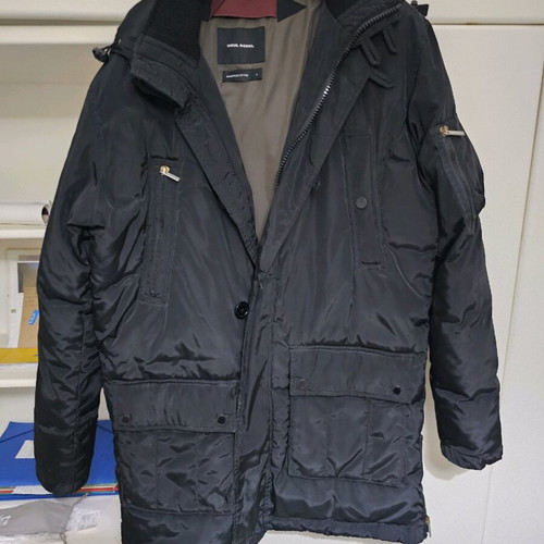 Thick winter jacket used, black, size L