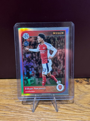 Topps Merlin 2025 Arsenal Ethan Nwaneri Rc Silver new