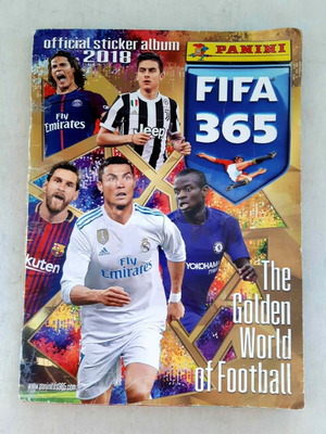 Fifa 365 Panini 2018 sticker album used, 28 missing stickers