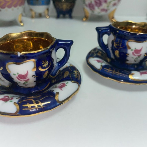 Limoge decorative cups used, set of 2 pieces
