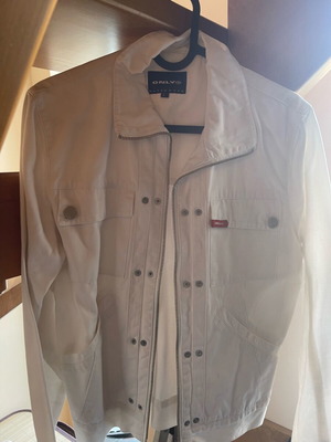 White jacket with metallic details new, size M