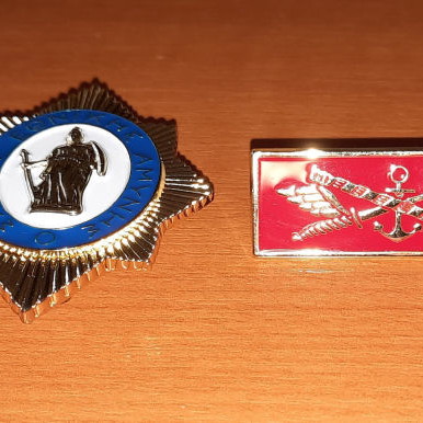 School of National Defense insignia new, pack of 4