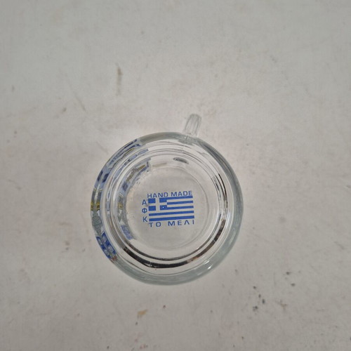 Glass Mug "Koryschades" Evia Greece Souvenir New