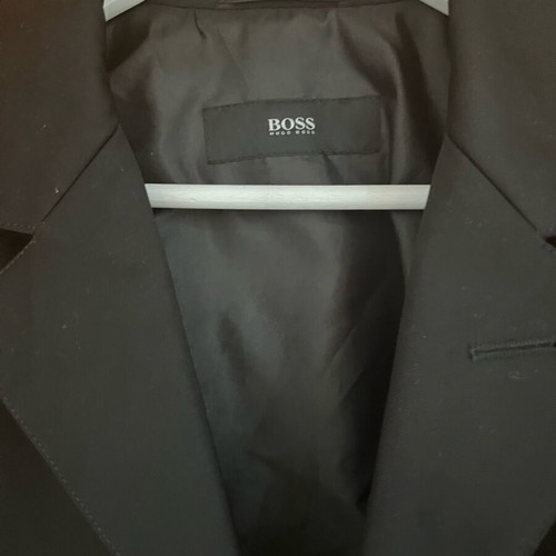 Hugo Boss raincoat new waterproof black size 46 medium-large