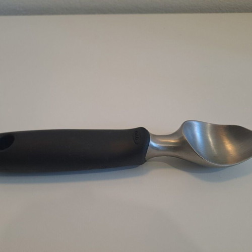 OXO Good Grips ice cream scoop used, stainless steel