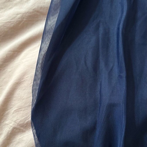 Maxi dress one shoulder navy blue medium like new