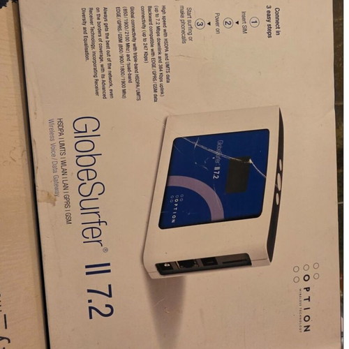 Option GlobeSurfer II 7.2 3G HSDPA Wireless Voice/Data Gateway, NOS