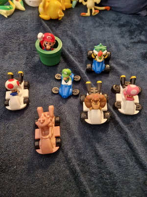 Mario Kart collection used, figures and cars from Nintendo and McDonald's