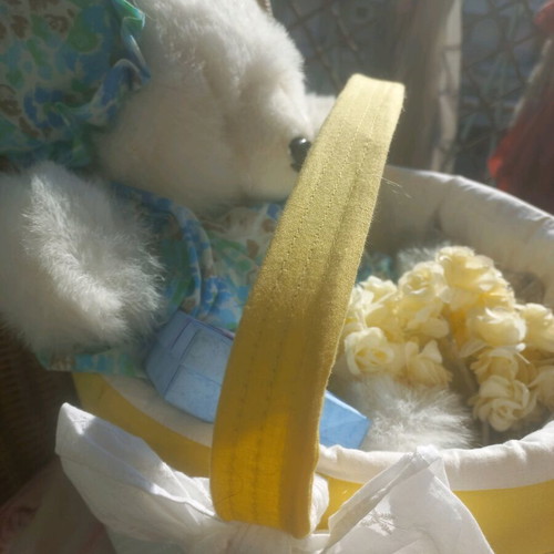 HRA Baptism Gift Basket with Teddy Bear New