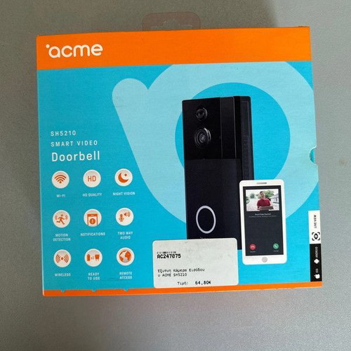 Acme SH5210 smart doorbell new with Wi-Fi and HD quality