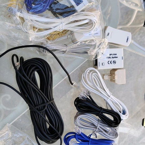 Various cables new, Scart, HDMI, jack, ethernet, mini USB