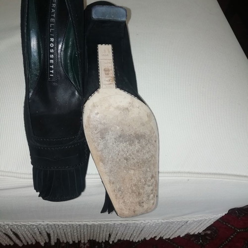 Fratelli Rossetti black pumps like new, size 39.5, 9cm heel