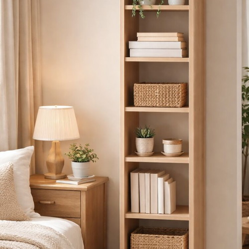 Solid wood bookcase like new