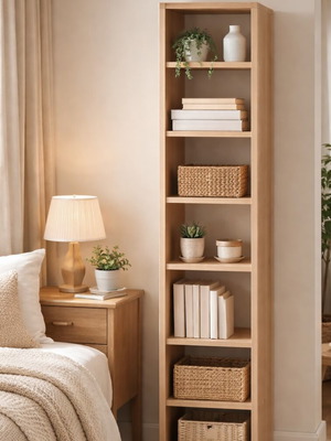 Solid wood bookcase like new