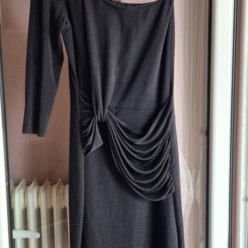 Morgan black one shoulder dress like new